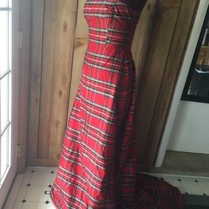 Plaid gown